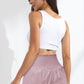Smocked Paperbag Waist Shorts