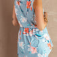 Floral Peplum Tank Top