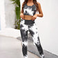 Tie-dye Crop Top and Leggings Set
