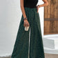 Two-Tone Square Neck Wide Leg Jumpsuit