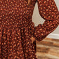 Ditsy Floral Smocked Balloon Sleeve Mini Dress