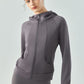 Zip Up Hooded Active Outerwear