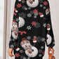 Printed Button Up Long Sleeve Cardigan