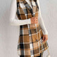 Plaid Lapel Collar Vest