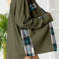 Plaid Button Down Collared Jacket