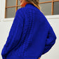 Cable-Knit Turtle Neck Long Sleeve Sweater