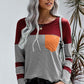 Striped Round Neck Long Sleeve T-Shirt