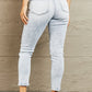BAYEAS Mid Rise Acid Wash Skinny Jeans