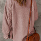Fuzzy Button Up Pocketed Jacket