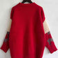 Sequin Christmas Tree & Reindeer Round Neck Sweater