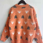 Christmas Tree & Reindeer Round Neck Sweater