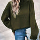 Roll Hem Drop Shoulder Sweater
