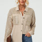 Sequin Long Sleeve Shirt