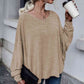 Full Size Round Neck Dropped Shoulder Tied T-Shirt
