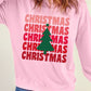 CHRISTMAS Round Neck Dropped Shoulder Sweatshirt