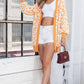 Printed Long Sleeve Cardigan