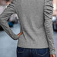 Round Neck Puff Sleeve Sleeve Blouse