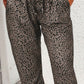 Leopard Pocketed Long Pants