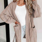 Cable-Knit Dropped Shoulder Cardigan