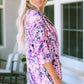 Printed Open Front Cardigan