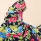 Women Floral Ruffled Dress