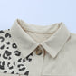 Double Take Leopard Print Pocketed Corduroy Jacket