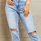 BAYEAS High Waisted Distressed Slim Cropped Jeans