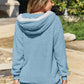Zip Up Drawstring Hooded Jacket