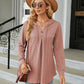 Long Sleeve Hooded Blouse