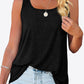 Curved Hem Square Neck Tank