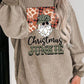CHRISTMAS JUNKIE Ribbed Round Neck Sweatshirt