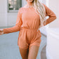 Long Sleeve Round Neck Romper