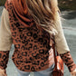 Leopard Dropped Shoulder Hoodie