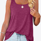 Curved Hem Square Neck Tank