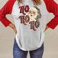 Santa Graphic Raglan Sleeve T-Shirt