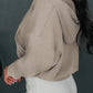 Zip Up Drawstring Cropped Hoodie