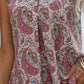 Printed Slit Scoop Neck Tank