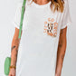 Round Neck Short Sleeve Cowboy Theme T-Shirt