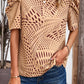 Tied Printed Puff Sleeve Blouse