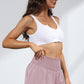 Smocked Paperbag Waist Shorts