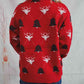 Christmas Tree & Reindeer Round Neck Sweater