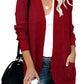 Open Front Long Sleeve Cardigan
