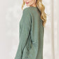 Celeste Full Size Fringe Detail Long Sleeve Top