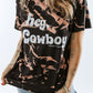 HEY COWBOY BOHEMIAN COWGIRL Graphic Tie-Dye Tee