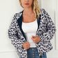 Leopard Zip-Up Hooded Jacket