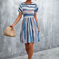 Striped Round Neck Dress