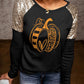 Pumpkin Graphic Sequin T-Shirt