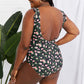Marina West Swim Full Size Float On Ruffle Faux Wrap One-Piece in Floral