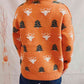 Christmas Tree & Reindeer Round Neck Sweater