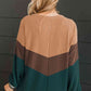 Chevron Print Drop Shoulder Top